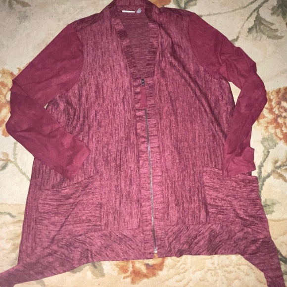 Logo Lori Goldstein zip front cardigan - Picture 2 of 5